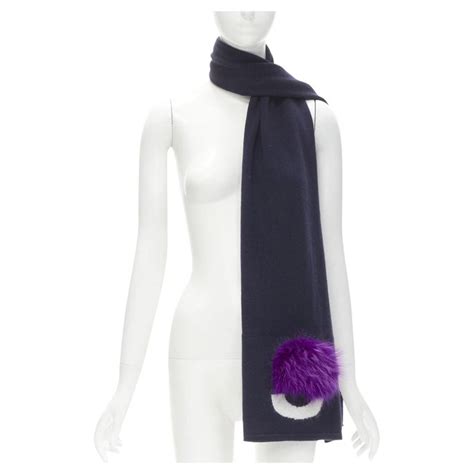 fendi chiffon scarf|Fendi scarf with fur trim.